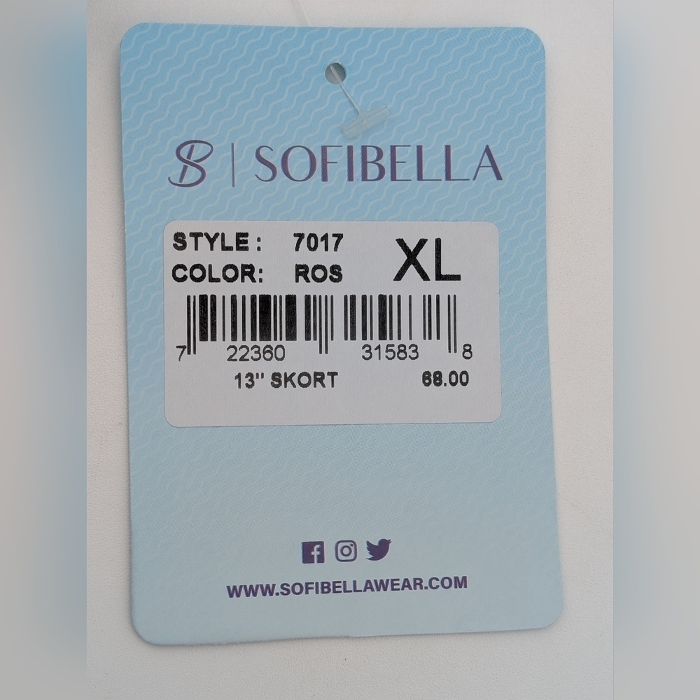 Sofibella Airflow SPF50+ Quick Dry 4 Way Strech 13" Tennis Skort Women Size XL - Picture 8 of 17
